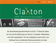 Tablet Screenshot of claxton.de